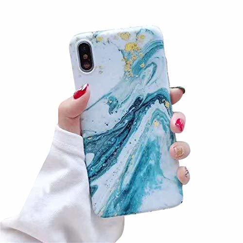 Product Rembcom Funda iPhone XS, iPhone XR Silicona Carcasa Mármol Diseño Suave iPhone