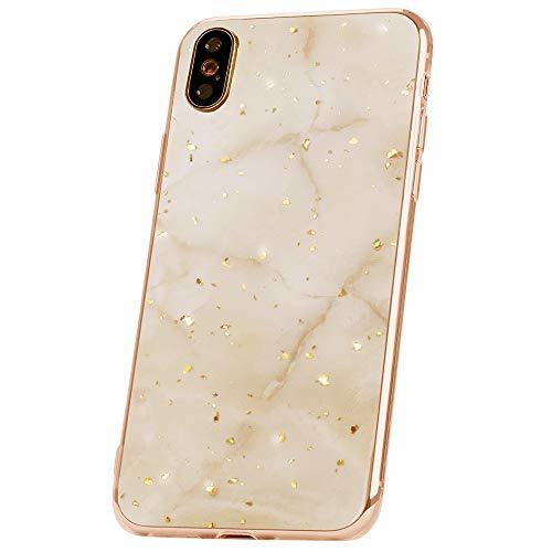 Product QULT Carcasa para Móvil Compatible con iPhone XS iPhone X Funda marmol