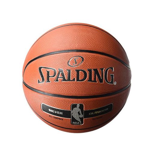 Spalding NBA Silver Outdoor 83-494Z Balón de Baloncesto