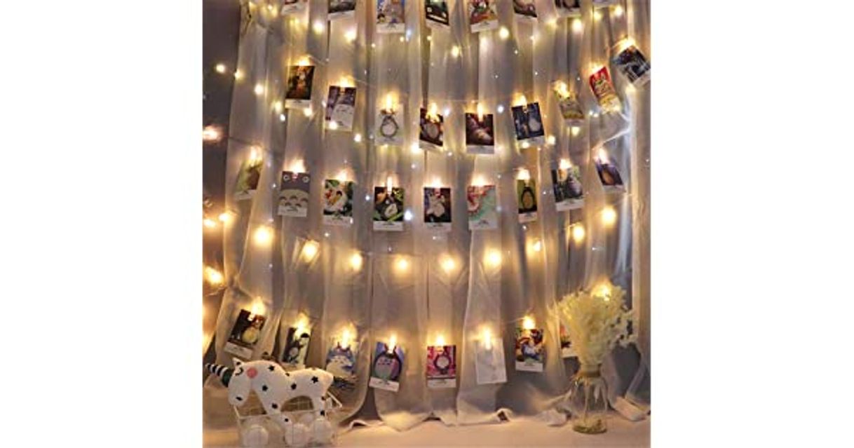 Moda Cadena de luces y Polaroids.