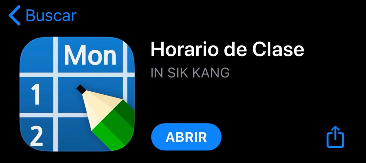 Apps Horario de clase.