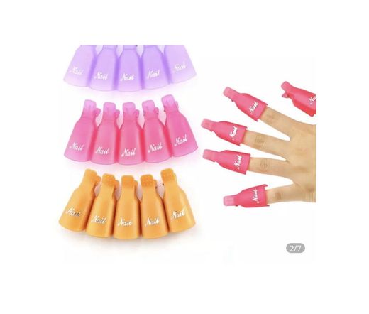 Plastic Nail Art Soak Off Cap Clips UV Gel Polish Remover Wrap