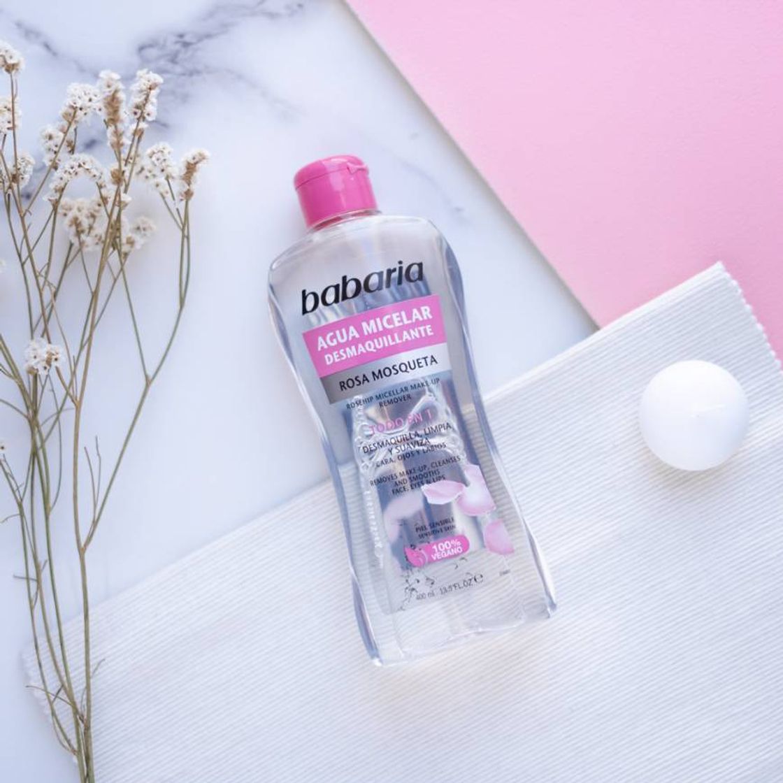 Moda Babaria, Agua micelar rosa mosqueta 100% vegano