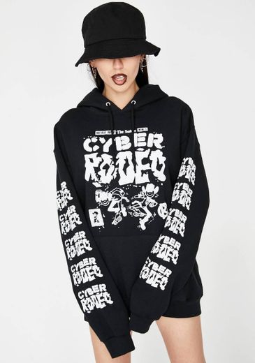 Popgang Records Cyber Rodeo Hoodie | Dolls Kill