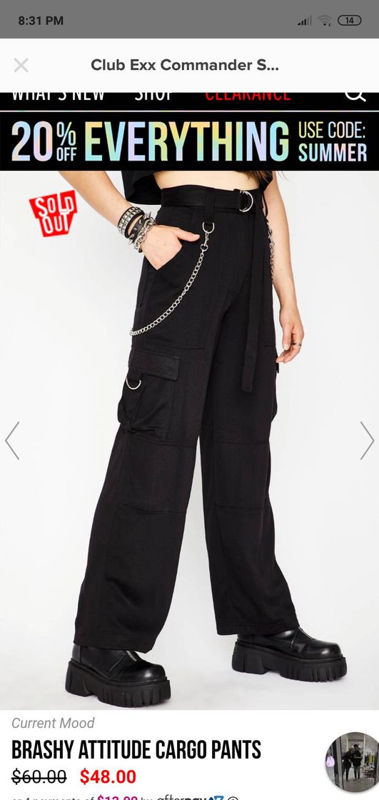 Fashion Pants black