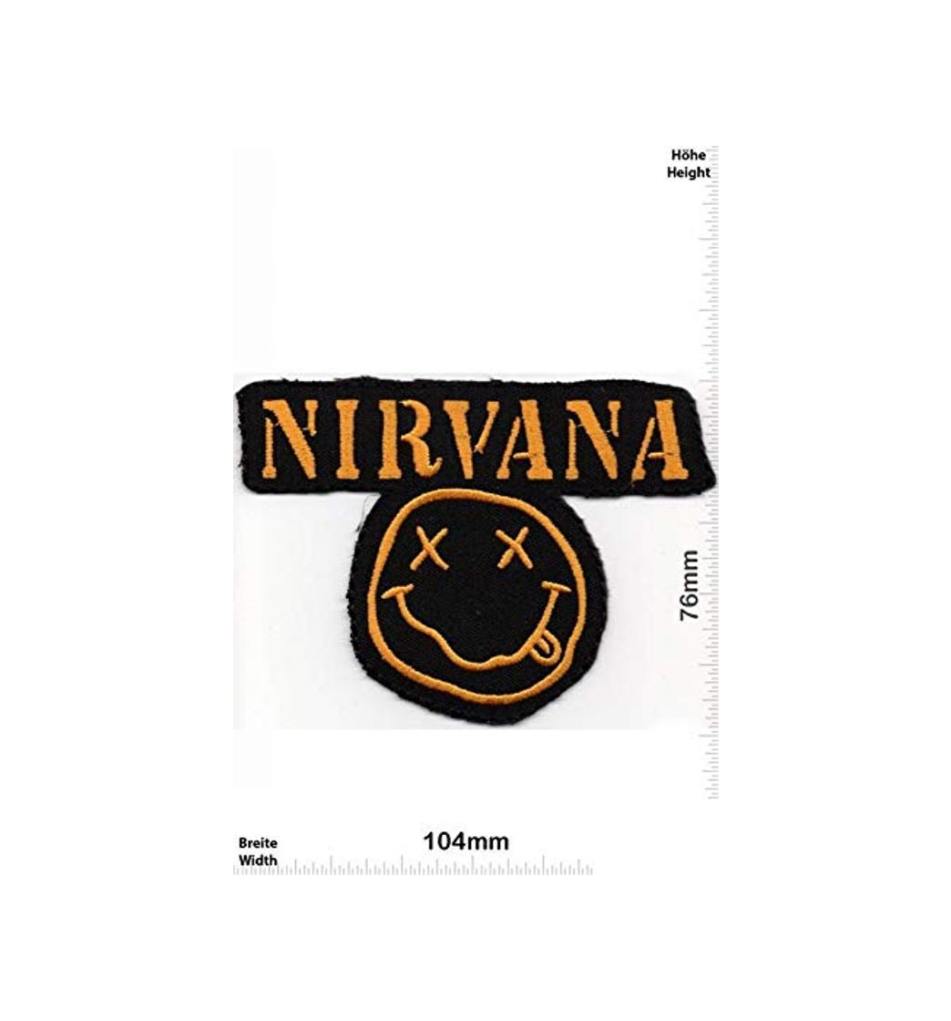 Producto Nirvana Smile Smiley parche patch bordado para planchar de hierro aplique accesorio