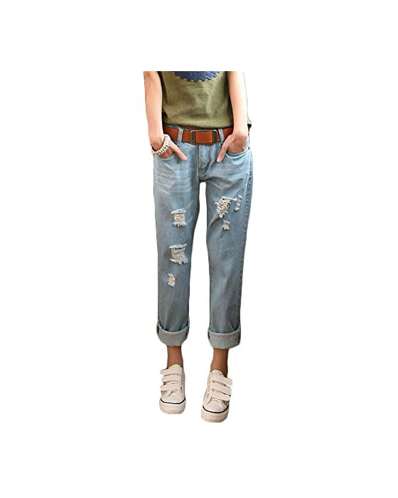 Mujer Elásticos Skinny Jeans Cintura Baja Pantalones Push Up Boyfriend Jeans Vaqueros
