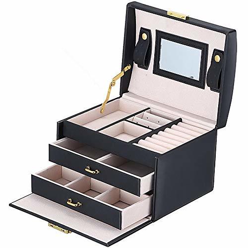 Product BalladHome Caja Joyero con Espejo Caja para Joyas joyero Caja de Joyas