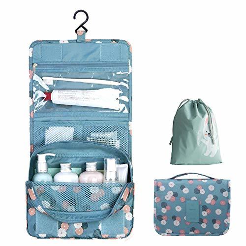 Social OrgaWise Neceser Maquillaje Impermeable de Gran Capacidad con Gancho Colgante