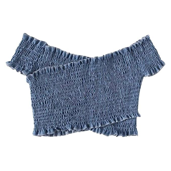 Place Camisas de Mujer, Dragon868 Camisa de Blusa a Rayas de Manga Corta