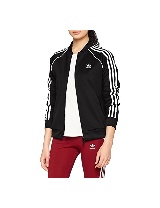Social adidas Originals SST W Chaqueta con Cremallera, Mujer, Negro