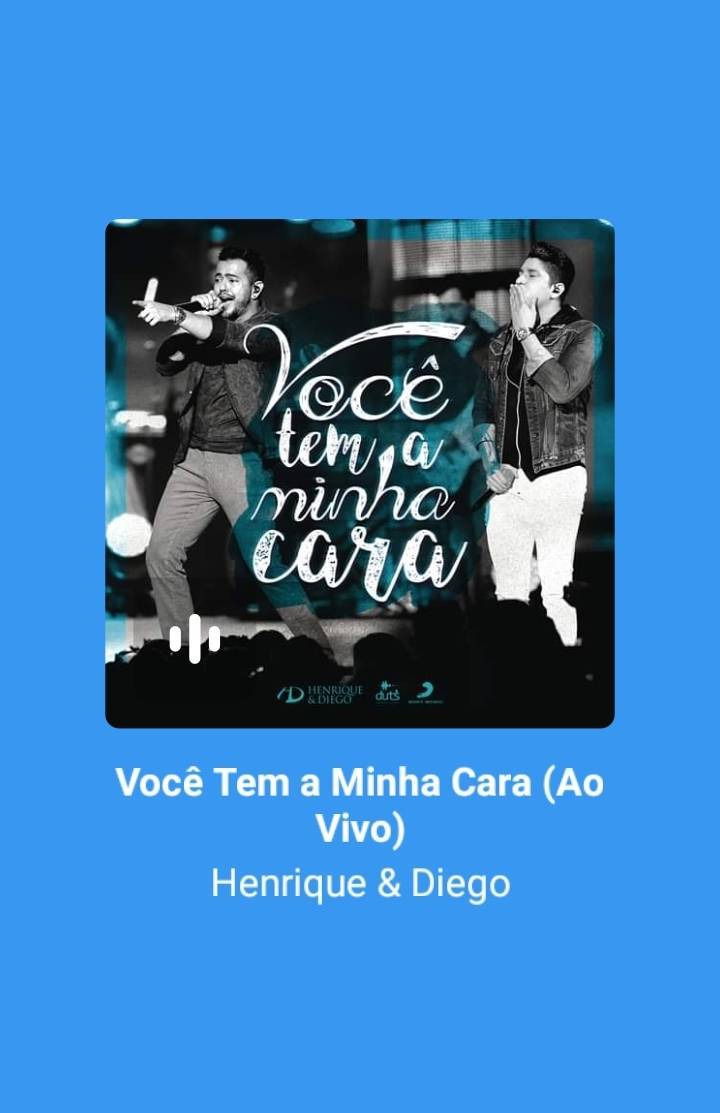 Canción Você tem a minha cara - Henrique e Diego