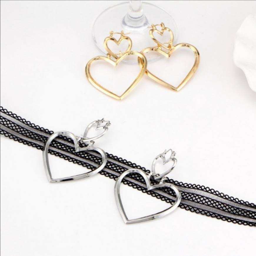 Producto Aros dobles de corazón 