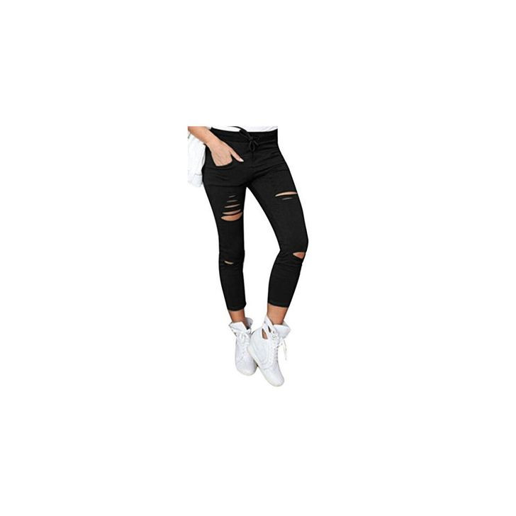 Product Pantalones Vaqueros Mujer Rotos Mallas Mujer Fitness Sexy Leggings Yoga Deportivos Polainas