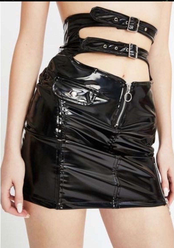 Strange Couture Faster Pussycat Patent Biker Skirt | Dolls Kill