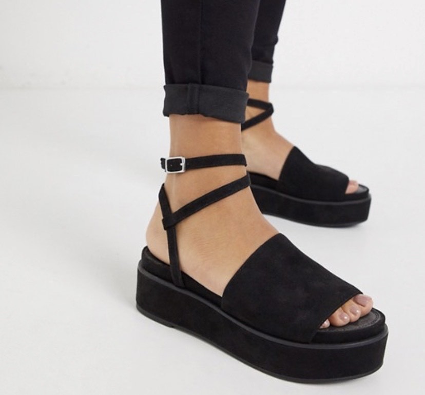 Moda Sandalia negra Asos 