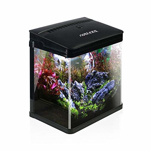 Producto Nobleza - Acuario de Cristal con Cubierta y Luces LED