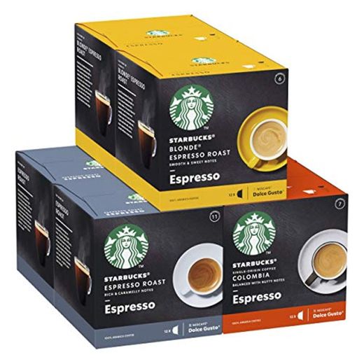 STARBUCKS By Nescafe Dolce Gusto Variety Pack Black Cup Coffee Pods