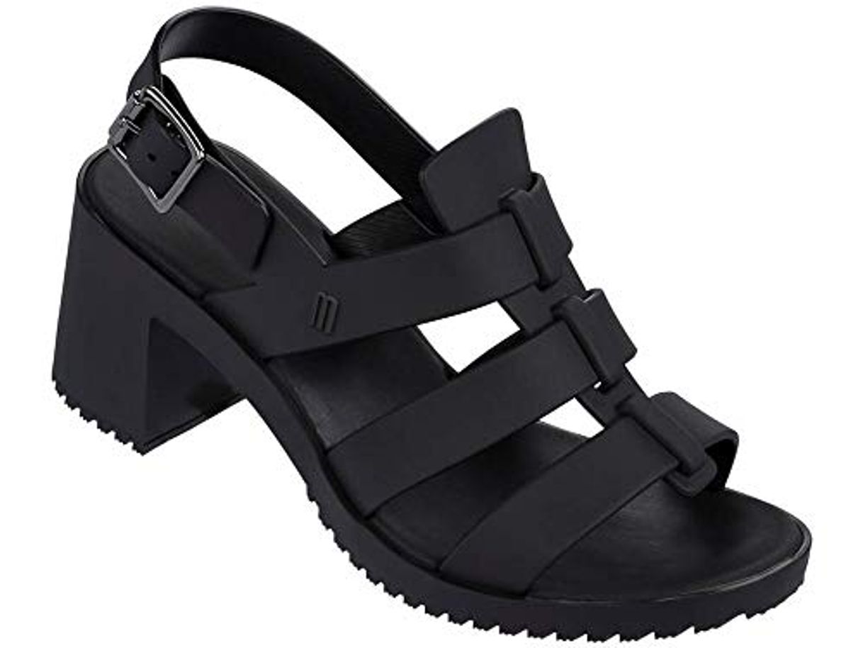 Fashion MELISSA Fox High Sandalias Mujeres Negro