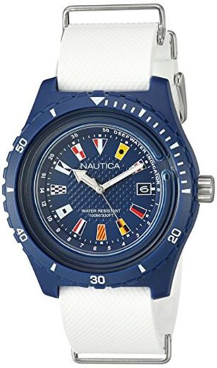 Nautica Reloj Analogico para Hombre de Cuarzo con Correa en Silicona NAPSRF002