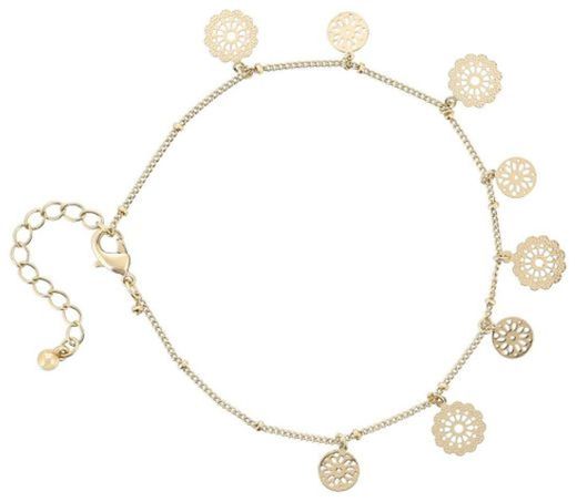 Fußkette - Golden Ornament | online bei BIJOU BRIGITTE