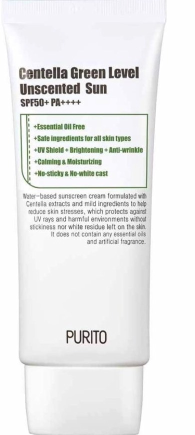 Fashion Purito centella green level unscented crema solar SPF50+