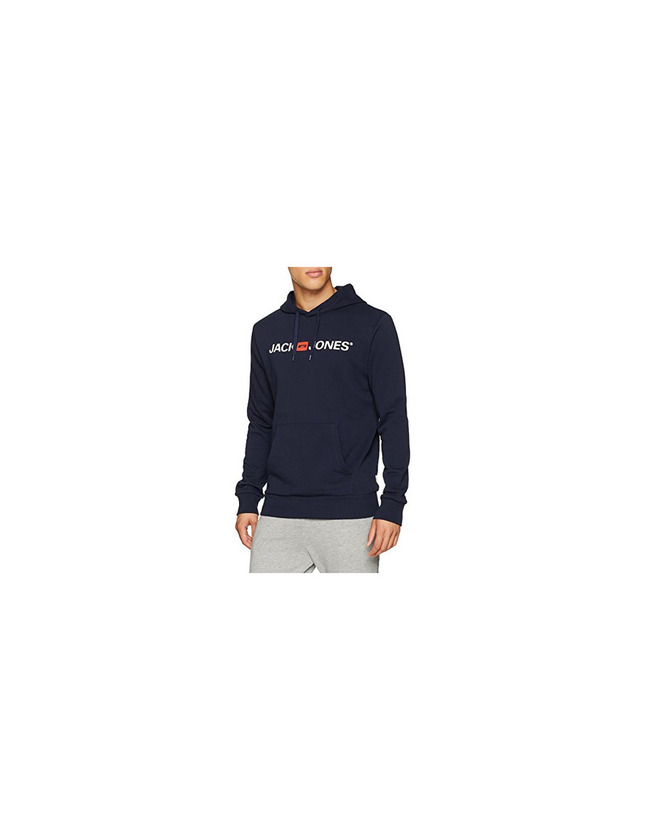 Moda JACK & JONES Jjecorp Logo Sweat Hood Noos Capucha, Azul