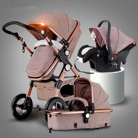 Products Gold Baby Brand Baby Stroller 3 in 1 with Car Safety Seat