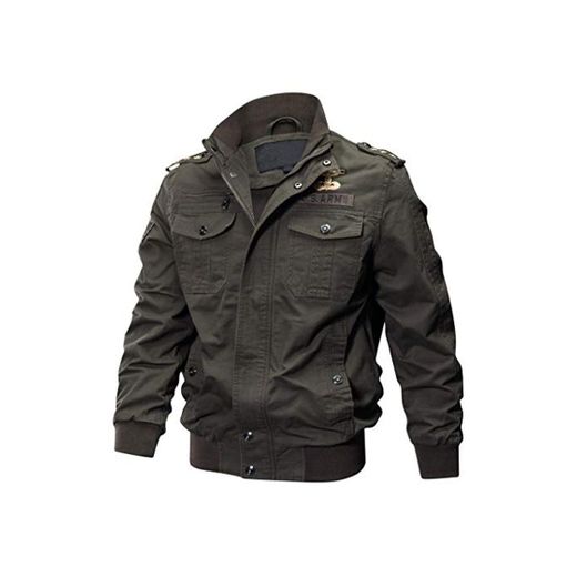 Chaqueta de Manga Larga de los Hombre Lavado Chaqueta Militar Gran tamaño Escudo Transpirable táctico BaZhaHei Invierno Abrigo Casual con Capucha de Lana Capa Jacket Parka Pullover