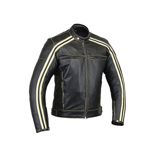 Australian Bikers Gear  Retro Style 'The Bonnie' - Chaqueta de moto,