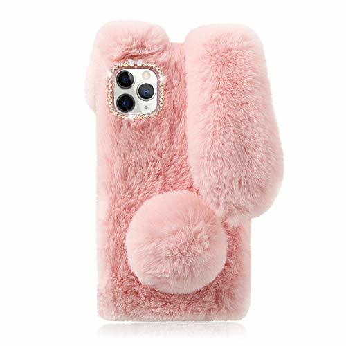 Social Funda de Felpa para iPhone 11 Pro, Lindo Funda Protectora de Suave