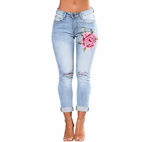 Producto Mibuy Vaqueros Ceñidos De Tiro Alto Mujer Elástico 2020 Pantalones Slim Casual