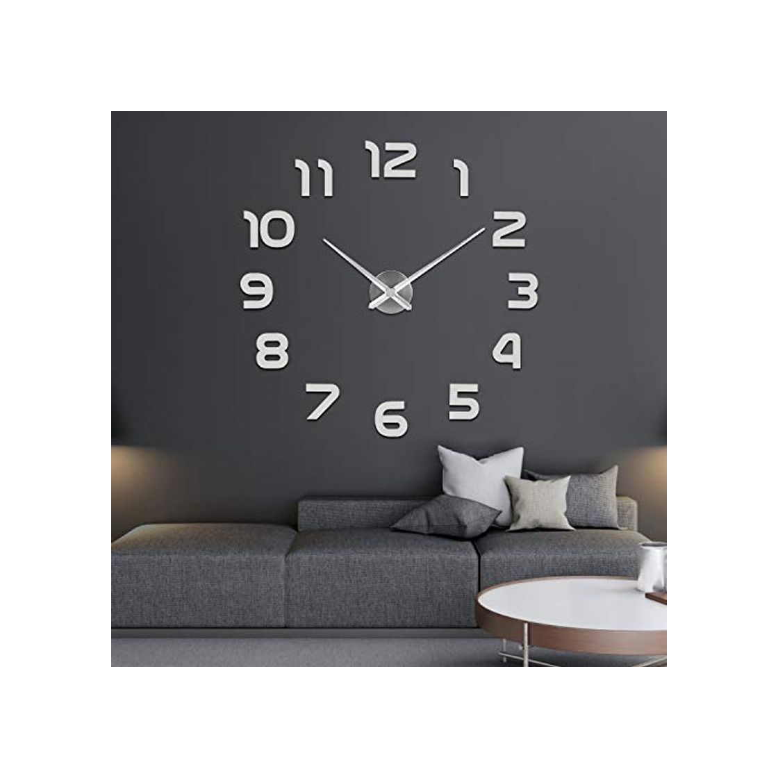 Social SOLEDI Reloj de Pared 3D DIY Reloj de Etiqueta de Pared Decoración