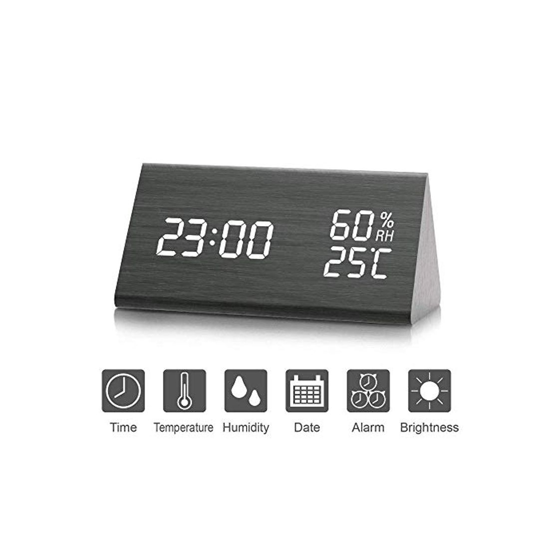 Social Reloj de Alarma Digital, Salón creativa moderna y simple reloj LED Digital