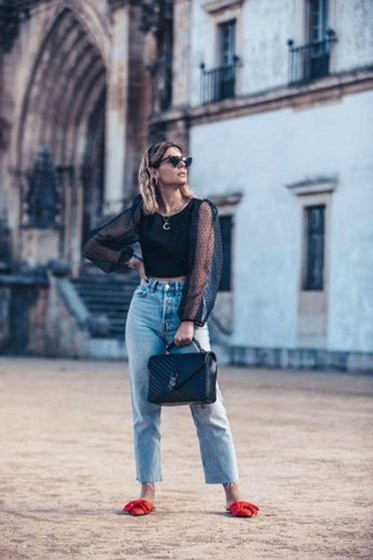 Social Zara 👖 Straight super high waist 