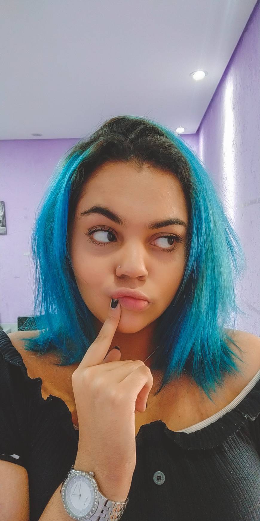 Moda Cabelo azul 💙