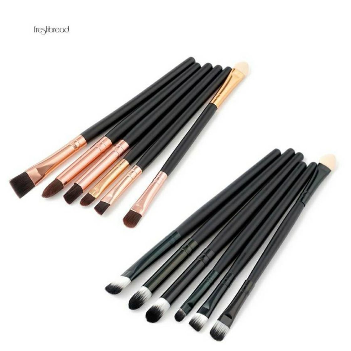 Moda 6Pcs Pro Makeup Brushes Foundation Pó Sombra Delineador Lip 