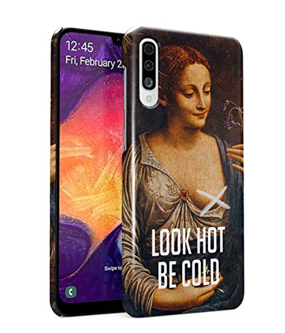 Product Funda Protectora de Plástico Duro Para Samsung Galaxy A50 Escultura Sarcasmo Arte Citar Irony Sassy Ancient Sculpture Vintage Savage Sarcasm Funny Quote Girl Gang Aesthetic Funda Delgada y Ligera