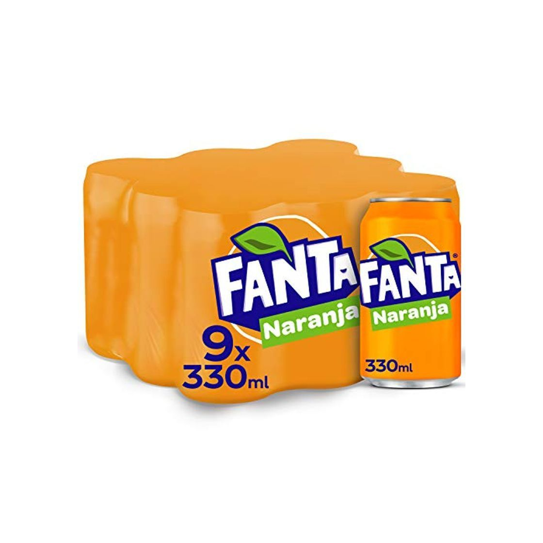 Social Fanta - Naranja, Refresco con gas, 330 ml