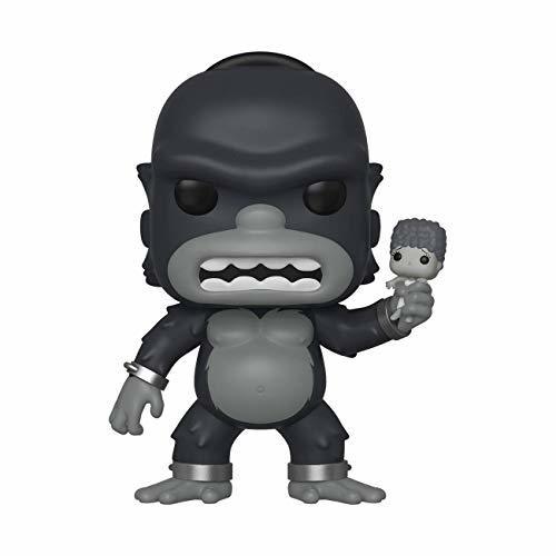 Social Funko- Pop Figura De Vinil: Animation: Simpsons-Homer Kong Coleccionable, Multicolor