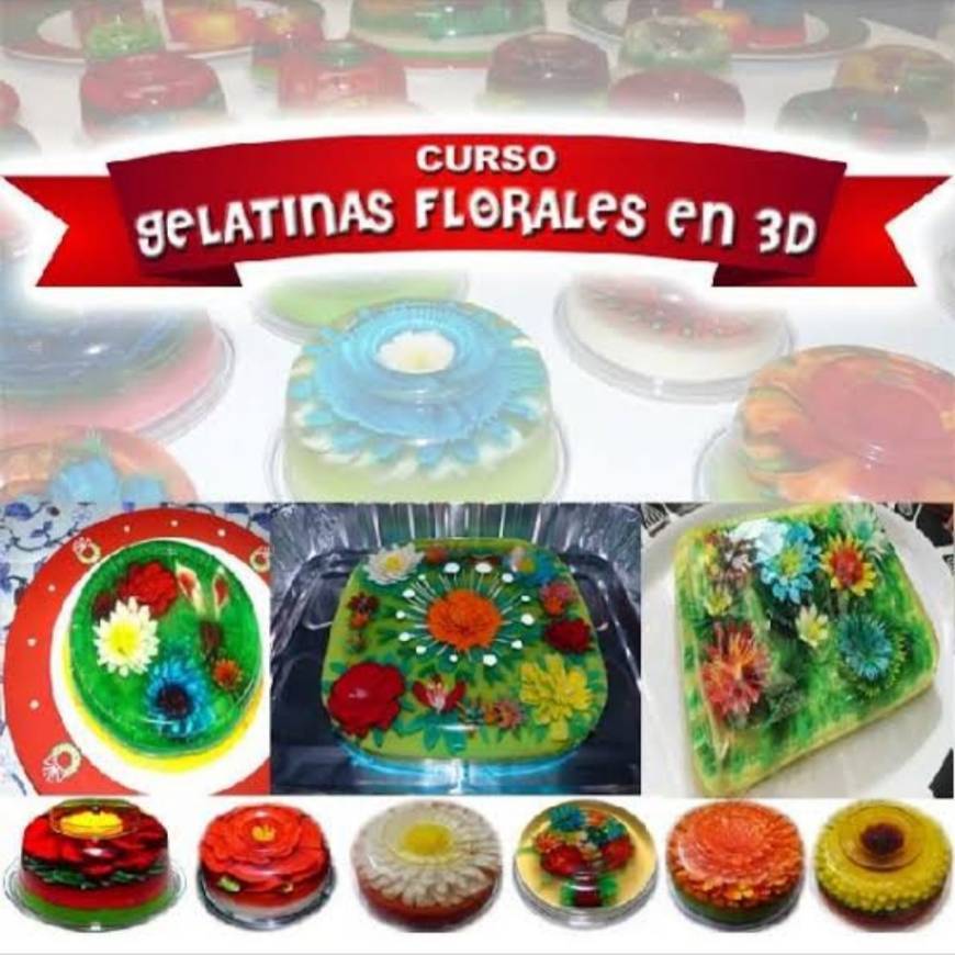 Moda Curso Gelatinas Florales en 3D