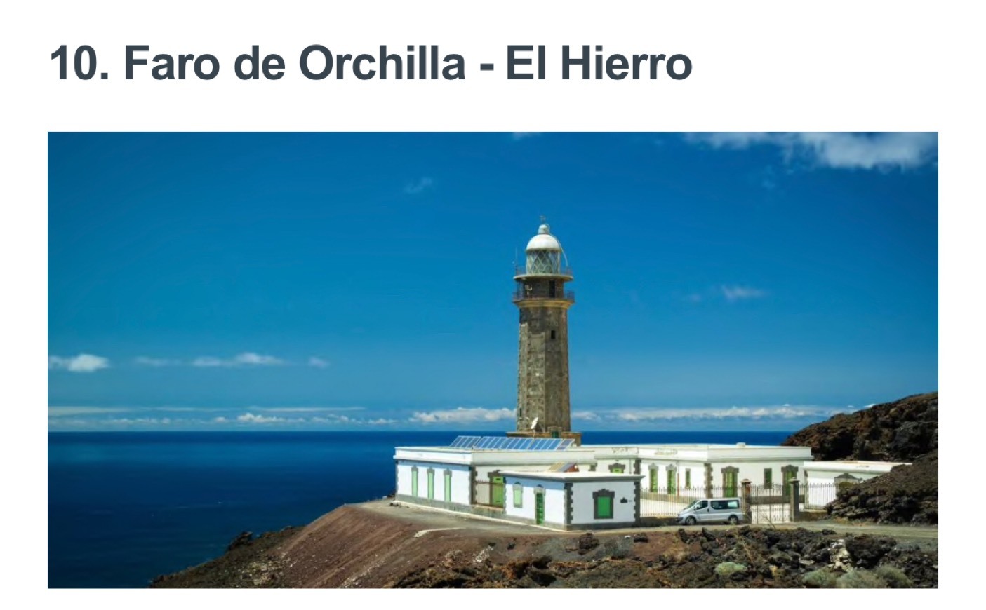 Moda Faro de Orchilla - El Hierro