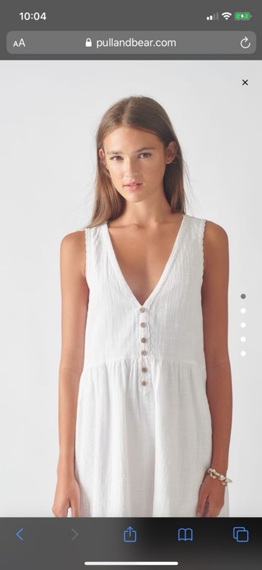 Producto Vestido blanco Pull&Bear