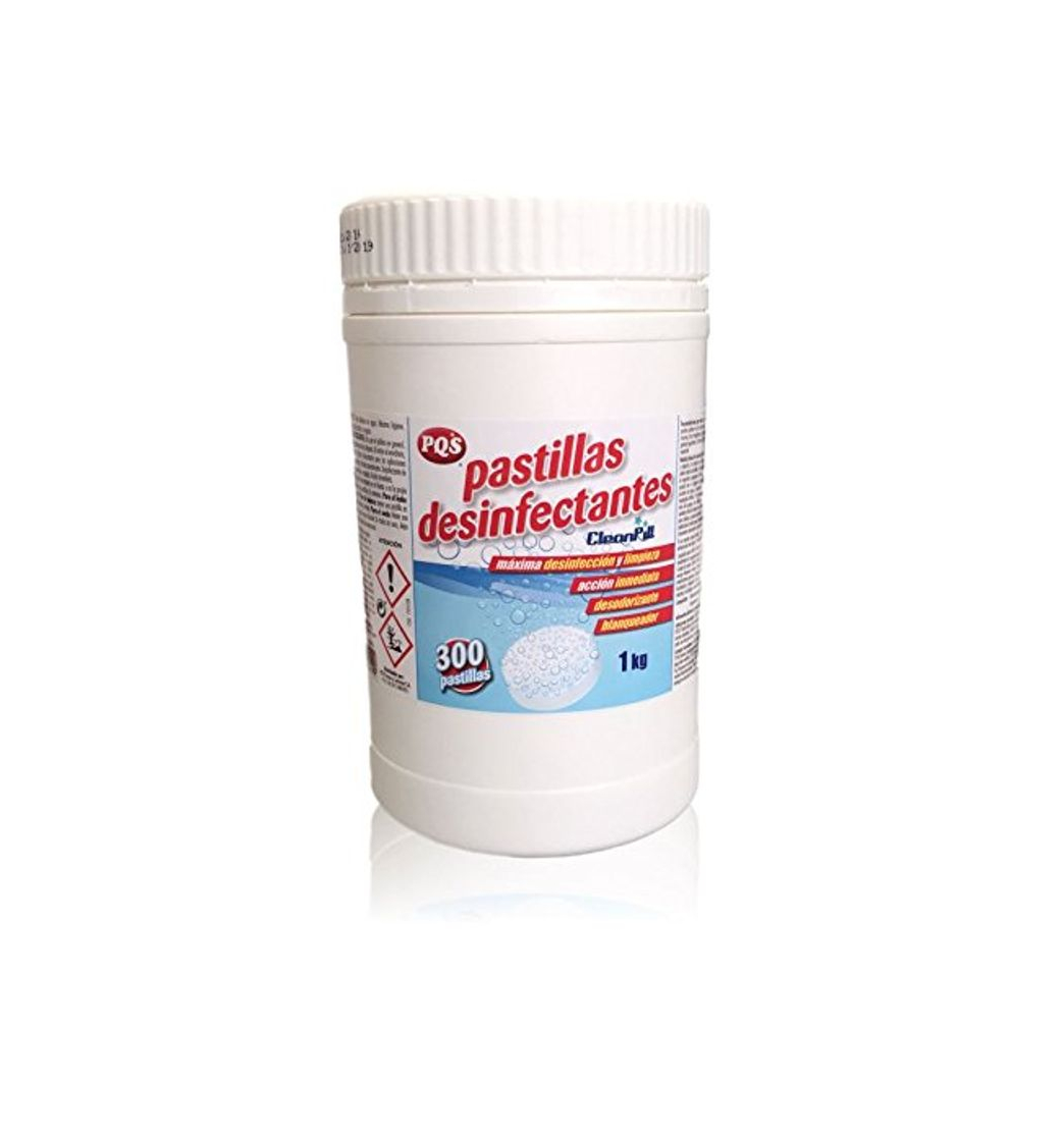 Producto Pastillas desinfectantes de lejía. Bote de 300 dosis. 1Kg