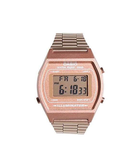 Social Casio Unisex Classic B640WC-5AVT Vintage Watch Rose Gold