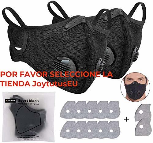 Product JOYTUTUS 2 x Cubrebocas de Ciclismo Anticontaminación con 12 Filtros de Carbón