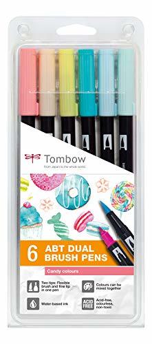 Electrónica Tombow ABT-6P-4 ABT - Rotuladores de doble pincel