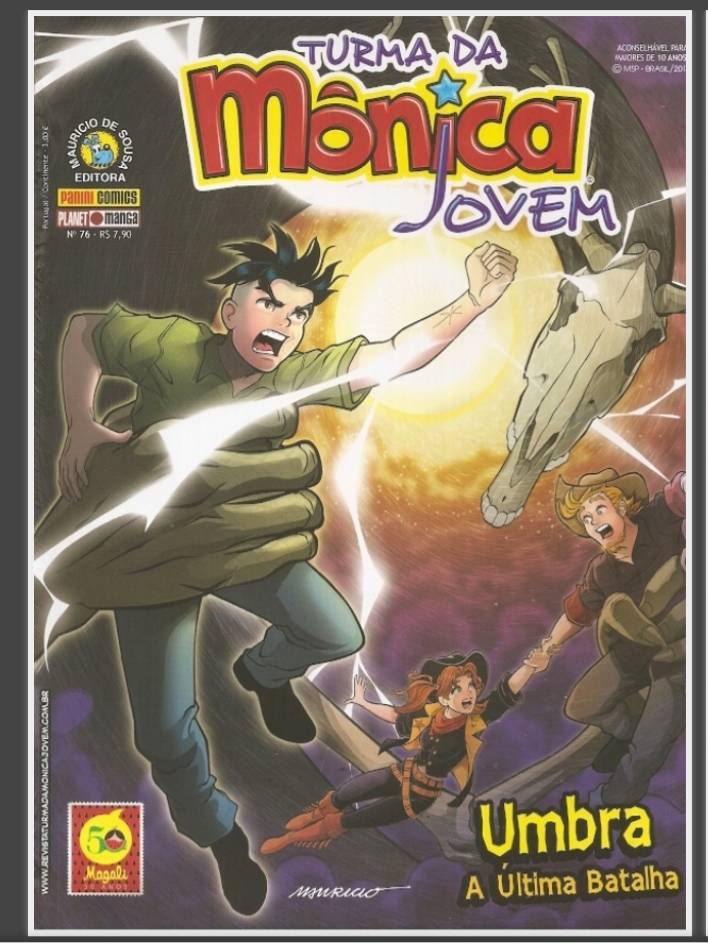 Book Turma da Mônica Jovem " Umbra Edição -76 A Última Batalha "