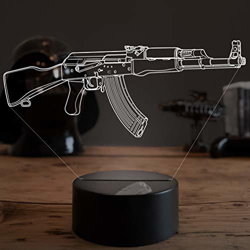 Lugar Lámpara decorativa LED 3D CSGO AK-47