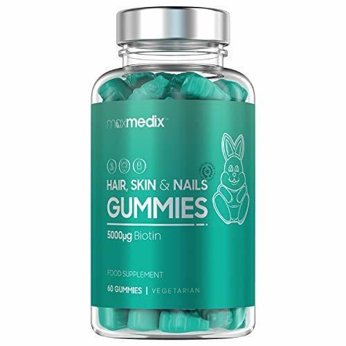 Gominolas De Biotina 5000 mcg Alta Dosis Estimula Crecimiento del Pelo -